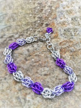 Sweet pea - náramek fialová