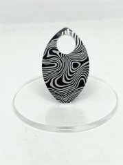 Šupiny velké s gravírováním - damašek