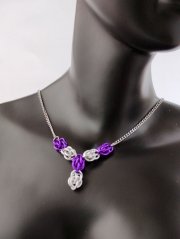 Sweetpea náhrdelník fialová