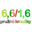 6,6/1,6 pružné kroužky - Barva: Černá, Velikost balení: 50ks/bal