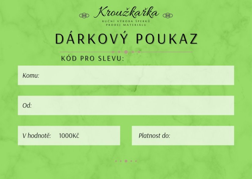 Dárkový poukaz